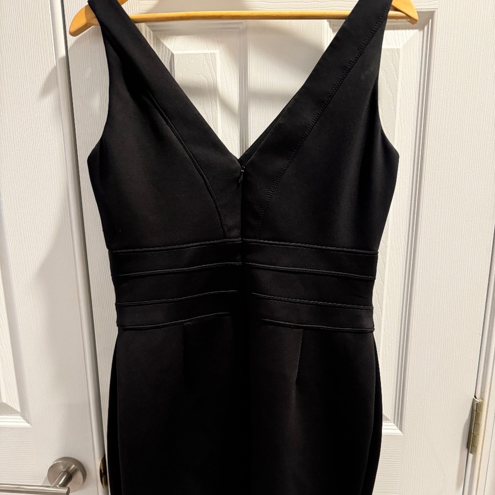 Stylish Black Kay Unger Cocktail Dress. Size 12.